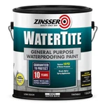 White, Zinsser Watertite Matte General Purpose Waterproofing Paint- 369381, Gal New. Price: $39.89.