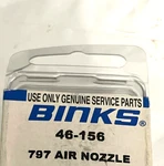 Binks 46-156 Special Effect Nozzle For 2001 2100 Spray Guns Very Rare! New. Price: $68.99.