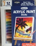 Crayola 12 Ct. Acrylic Paint Sticks Artist Tool New Sealed. Price: $9.95.