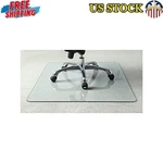 Tempered Glass Chair Mat Scratch Resistant Durable Floor Protector Easy Clean Us New. Price: $108.83.