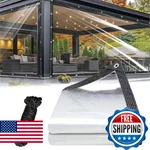 Clear Tarp Heavy Duty Waterproof 8X10FT, 14MIL Plastic Sheeting With Gromm New. Price: $88.45.