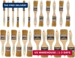 Pro Grade - Chip Brush Paint Set 24 Pack Natural China Bristle New. Price: $16.86.