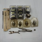 Binks Paint Spray Gun Lot Of Parts New And Used Air Caps, Fluid Nozzles. Price: $65.00.
