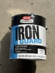 New Krylon Industrial Iron Guard Paint K11001201 Flat Black Gal (very Dented). Price: $38.00.