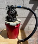 Graco Husky 716 3/4" Transfer Pump W/ 5 Gallon Pale Lid And Mixer Used. Price: $445.00.