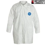 Dupont TY210S Dispoable Tyvek Lab Coat W/frock Collar & Snap Closure -case Of 30 New. Price: $150.00.