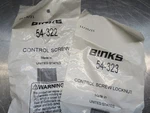 Binks 54-322 Control Screw W/ 54-323 Locknut New. Price: $19.99.