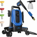 Mzk Pressure Washer, Power With Anti-tipping Technology, 4 Wheels, Quic New. Price: $99.99.