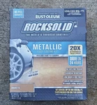 Rust-oleum Rocksolid Metallic Floor Coating Kit Amaretto New Box. Price: $129.90.