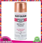 Rust-oleum 314417 Stops Bright Coat Metallic Spray Paint, 11 Oz, Copper New. Price: $11.37.