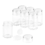 Clear Plastic Loose Powder Jar 10ML - 6 Pack, 48MM X 27MM Great For Travel New. Price: $12.49.