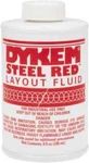 Dykem 80496 Red Layout Fluid, Ounce Brush Top Can New. Price: $21.41.