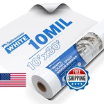 Spirecover White Crawl Space Vapor Barrier, Mil 10' X 30', Hea New. Price: $90.21.