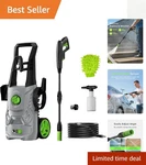 Environmentally Friendly Pressure Washer With 4200 Psi And Foam Cleaning Feature New. Price: $163.99.
