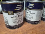 Deft Clear Wood Finish Gloss Brushing Lacquer, 1 Quart New. Price: $49.99.