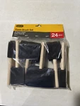 Gam 24 Piece Foam Paint Stain Sponge Brush Set Assorted Pack Wood Handle New!!!. Price: $7.79.