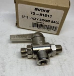 Binks 73-81611 Low Pressure 3-WAY Brass Ball Valve Prepaid Shipping New. Price: $87.50.