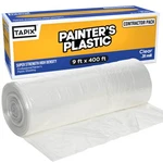 Painters Plastic Film, 400 Length X 9 Width High, Density New. Price: $39.80.