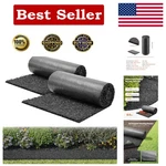 Vevor Rolls 96X24IN Recycled Rubber Mulch Mat, 0.5" Thick, Weed Block New. Price: $119.15.