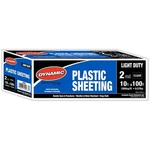Dynamic 00090 10' X 100' 2MIL Clear Plastic SHEETING-1PK New. Price: $48.04.