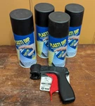 Pack Of 4 Plasti Dip 11 Oz Aerosol Cans, Black, W/ Bonus Cangun Tool New. Price: $39.99.