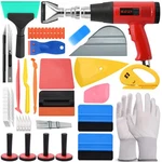 Newishtool Vinyl Wrap With Heat Gun, Car Kit, Felt Squeegee, Tucking. Price: $100.89.