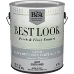 W39W00601-16 Best Look Gal. White Heavy-duty Acrylic Latex Satin Porch & Floor New. Price: $73.73.