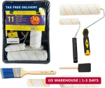 Bates - Paint Set, Rollers, Brushes For Wall, Tray, New. Price: $25.98.