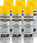 Rust-oleum 7543838-6PK Enamel Spray Paint, 15 Oz, Gloss Safety Yellow, Pack New. Price: $53.95.