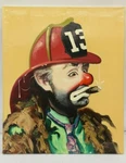 Clown Painting Rusty Emmett Kelly Oil Canvas 1985 2/250 24" X 20" Unspecified. Price: $325.97.
