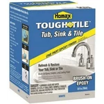 Homax 3158 Tough As Tile Epoxy Enamel Brush On Paint, White New. Price: $24.95.