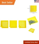 Bright Yellow Sifting Funnel Tray Set - Ideal For Sorting Beads & Small Parts New. Price: $25.99.