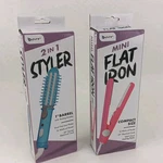 Travel Compact Hair Styler 1" Curl Brush Flat Iron Straightener. Brand New.. Price: $24.99.