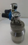 Binks Model 80-271 Spray Gun Cup Pressure Pot With Gauges Used. Price: $399.95.