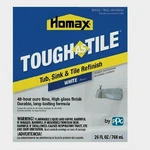 Homax 3158 Tough As Tile Epoxy Enamel Brush On Paint, White New. Price: $39.99.