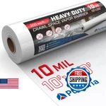 Purteria Crawl Space Vapor Barrier, Mil White 10' X 30', Thick New. Price: $84.30.