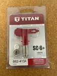 New, Titan 662-413A, SC-6+ Reversible Spray Tip & Seal. Price: $25.99.