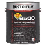 Rust-oleum 6082408 1 Gal Floor Coating, High Gloss Finish, Silver Gray, Water New. Price: $99.95.