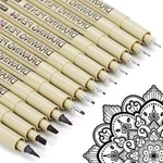 Micro Fineliner Drawing Pens 12 Black Waterproof Ink Set Artist Us. Price: $11.99.
