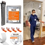 Re-u-zip Ultra-clear Magnetic Entry Strip Door Kit Customizable New. Price: $84.99.