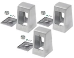 3-PACK Brushed Aluminum Double Faced Pedestal Outlet Box R58-1020 New. Price: $104.14.