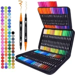 72 Colors Art Paint Markers, Dual Tip Set With Brush &. Price: $15.69.