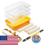 Voomey 18 Paint Roller KIT10PC Tray LINER12 Microfiber New. Price: $125.84.