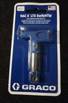 Graco LTX417 Airless Spray Tip .017" Racx Switch 8" Pattern (new). Price: $32.99.