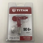 Titan 662-517 Paint Sprayer Tip, 10 To 12 Fan, Red, 0.017 Tungsten New. Price: $19.95.