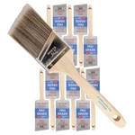 12-PACK 2.5" Angle Brushes For All Latex And Oil Paints & Stains New. Price: $33.99.