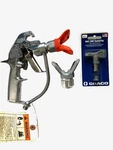 Graco Silver Plus Airless Spray Gun 235460 New 5000 Psi + XHD465 Tip Guard Open. Price: $415.00.