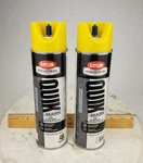 2X Krylon Quik Inverted Marking Paint Utility Yellow 22OZ Tallboy Cans Pack New. Price: $14.95.