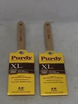 Lot Of (2) Purdy Xl 2-1/2 Flat Paint Brush, Nylon/polyester Bristle New. Price: $36.00.