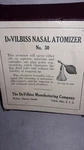 Devilbiss No 30 Nasal Throat Atomizer Vtg Medical Device Spray Bottle W/ Box. Price: $24.95.